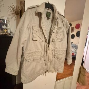 Timberland Men’s Khaki Military Jacket size L